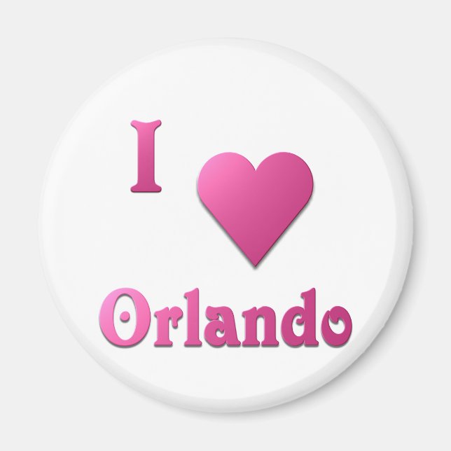 Orlando — Heiß rosa Magnet (Vorne)