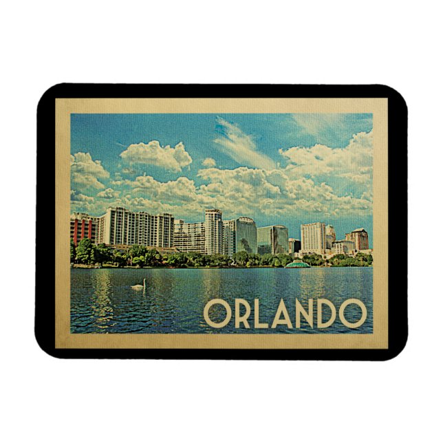 Orlando Magnet Florida Vintage Reise (Horizontal)