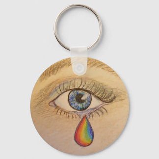 Orlando Rainbow Teardrop von Carol Zeock Schlüsselanhänger
