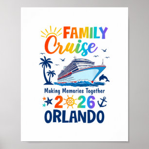 Orlando-Urlaub Familienkreuzfahrt 2026 Familie pas Poster