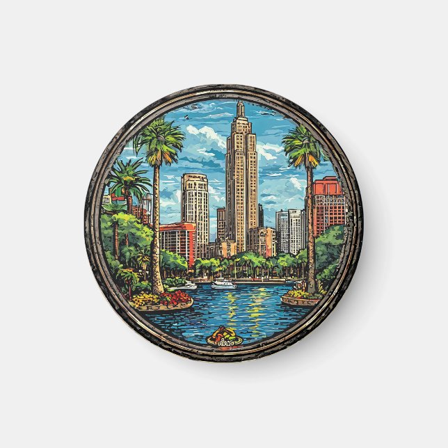 Orlando View mit Wolkenkratzern Magnet (Vorne)