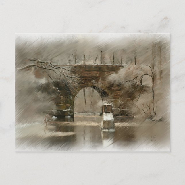 Orld Stone Arched Bridge Postcard Postkarte (Vorderseite)