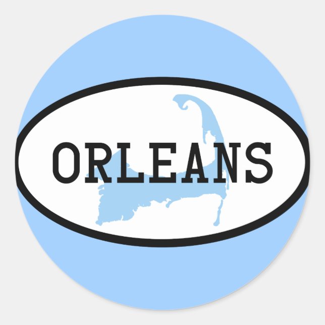 Orleans, MA Cape Cod Aufkleber (Vorderseite)