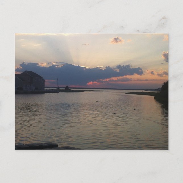 Orltey Beach Bayfront Postkarte (Vorderseite)