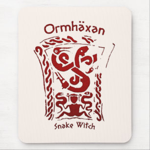 Ormhäxan Snake Hexe Rune Mousepad