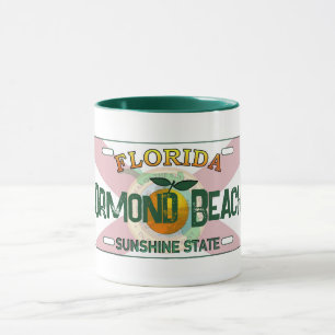 Ormond Beach Florida Kennzeichen Tasse