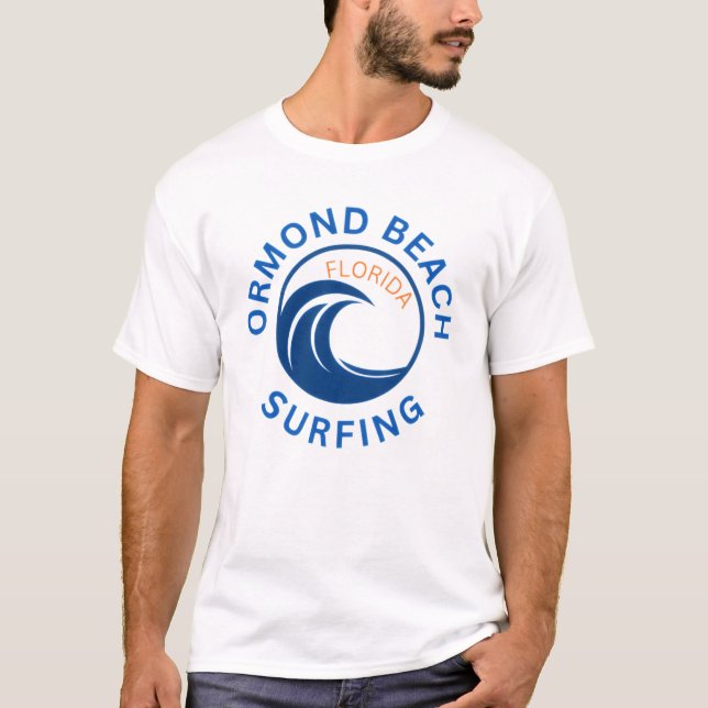 Ormond Beach Florida Surfing T-Shirt (Devant)