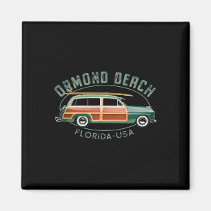 Ormond Beach Florida Vintage-Surfen Magnet