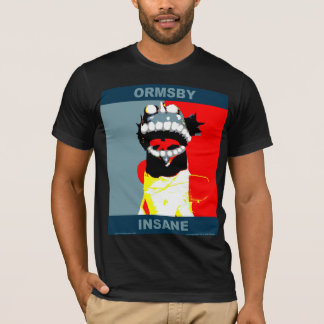 Ormsby schwarzes Kampagnen-T-Shirt T-Shirt