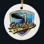 Ornament<br><div class="desc">Berühmtes Brooklyn Logo mit Swoosh Design von Edward Eksi</div>