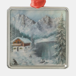 Ornament Ann Hayes Malerei Bayerischer Schneetraum
