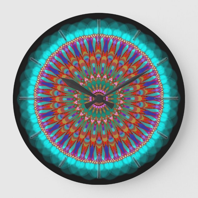 Ornament Art X Options Wall Clocks Große Wanduhr (Vorderseite)