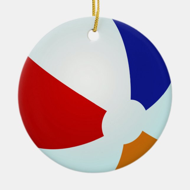 Ornament, Beachball Keramikornament (Vorne)