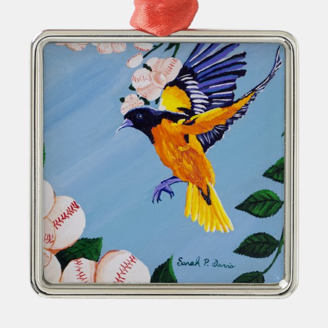 Ornament (Bird of Camden) Aus Metall (Vorne)