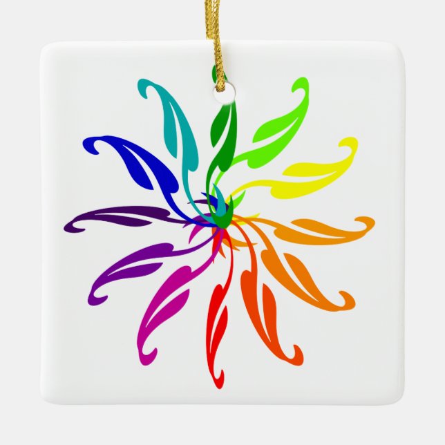 Ornament - Blätter für das Farbrad (Vorderseite)