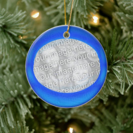 Ornament - Blauer Ball personalisieren