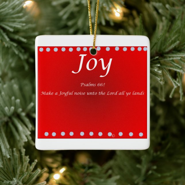 ornament Christmas -Joy (Baum)