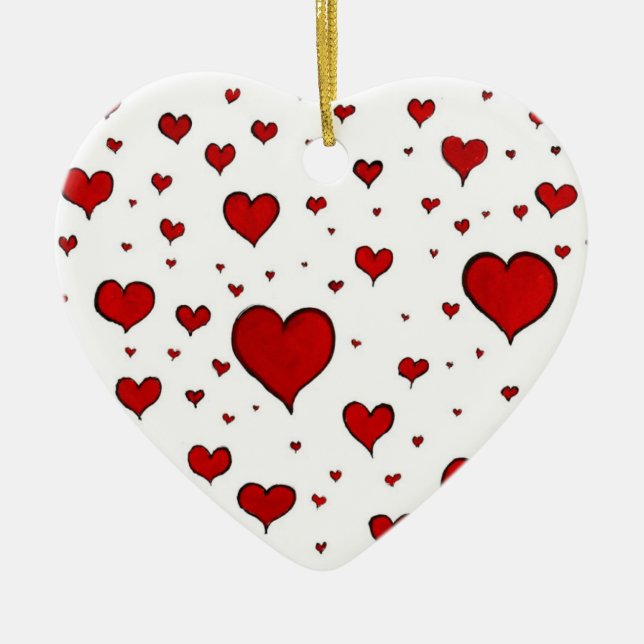 Ornament der Roten Herzen (Vorne)