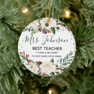 Ornament des Holly Winter Best Teacher
