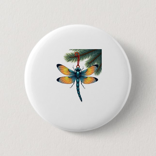 Ornament-Dragonfly Button (Vorderseite)