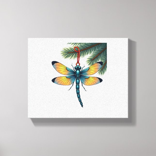 Ornament-Dragonfly Leinwanddruck (Vorderseite)