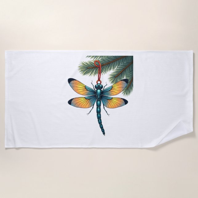Ornament-Dragonfly Strandtuch (Vorderseite)