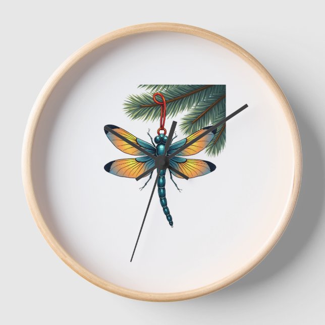 Ornament-Dragonfly Uhr (Vorderseite)
