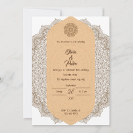 Ornament elegante Hochzeitseinladung Einladung