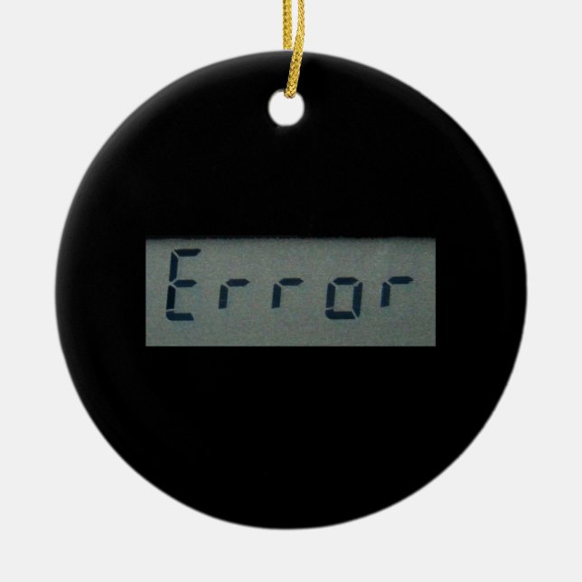 Ornament elektronischer Fehlermeldungen (Vorne)