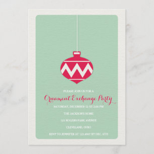Ornament Exchange Fête Invitation