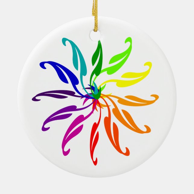 Ornament - Farbkreisblätter (Hinten)