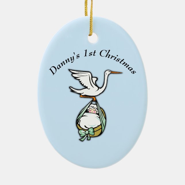 Ornament für Babys 1. Weihnachten (Hinten)