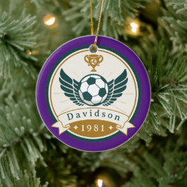 Ornament - Fußball - Personalisiert - Name hinzufü
