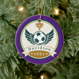 Ornament - Fußball - Personalisiert - Name hinzufü