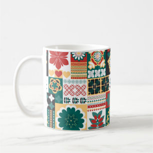 Ornament, geometrische Anordnung der Elemente, das Kaffeetasse