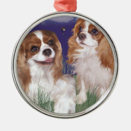 Ornament, Geschenk, cavalier spaniel Metall-Verzie Ornament Aus Metall