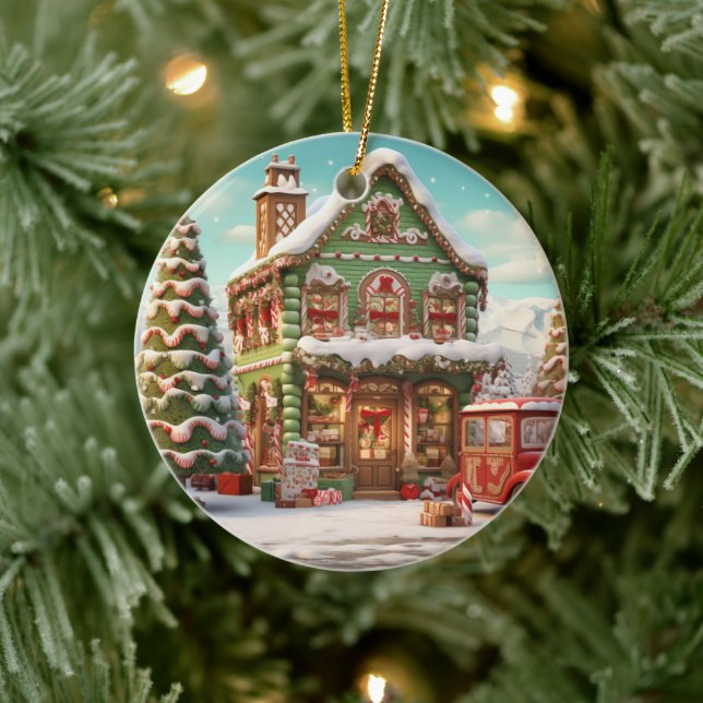Ornament Gingerbread Candy Hütte (Baum)