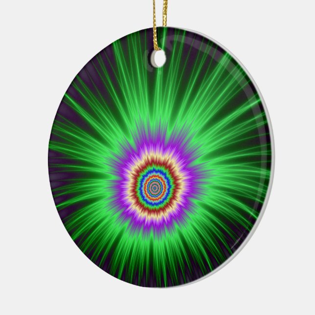 Ornament Green Star Burst (Links)