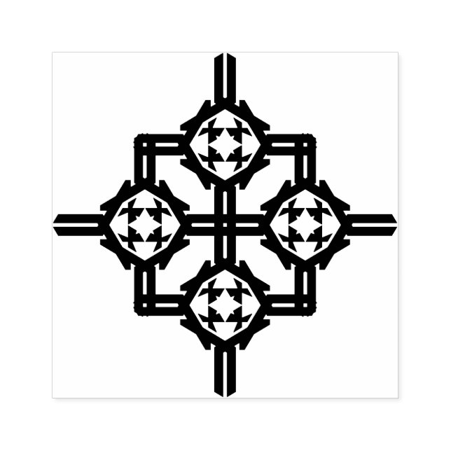 Ornament Gummistempel (Prägung)