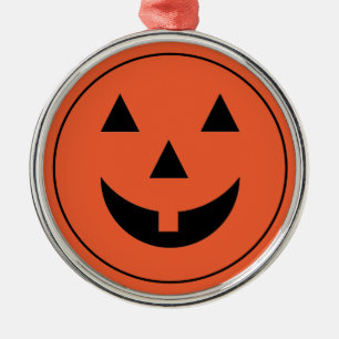 Ornament Halloween Pumpkin-Gesicht Aus Metall