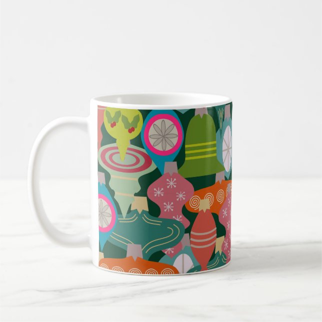 Ornament Jumble Coffee Tasse (Links)