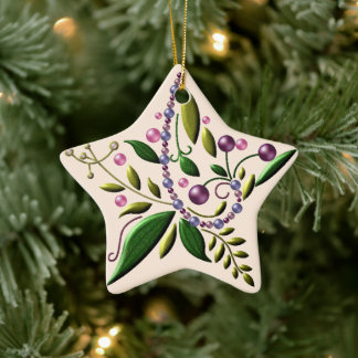 Ornament - Keramik - Toskanischer Weihnachtsstern