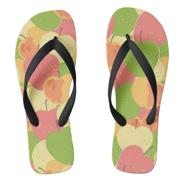 Ornament mit Äpfeln Flip Flops (Fußbett)