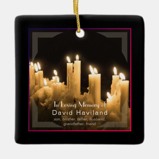 Ornament mit Candles Bereavement - HAMbyWG (Vorderseite)