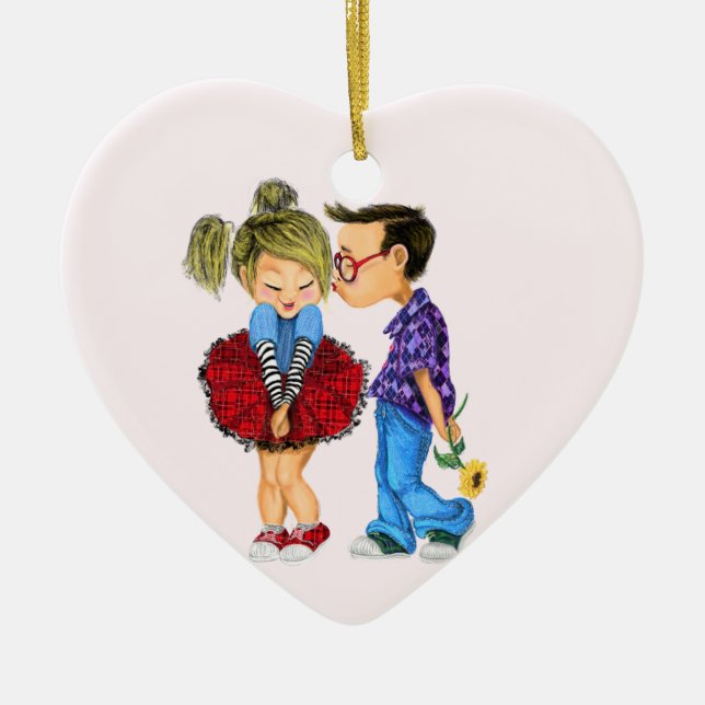 Ornament mit Couple Liebe (Vorne)