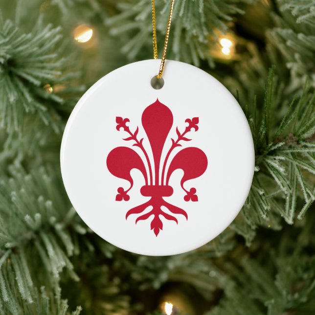 Ornament mit der Fahne von Florenz, Toskana (Baum)