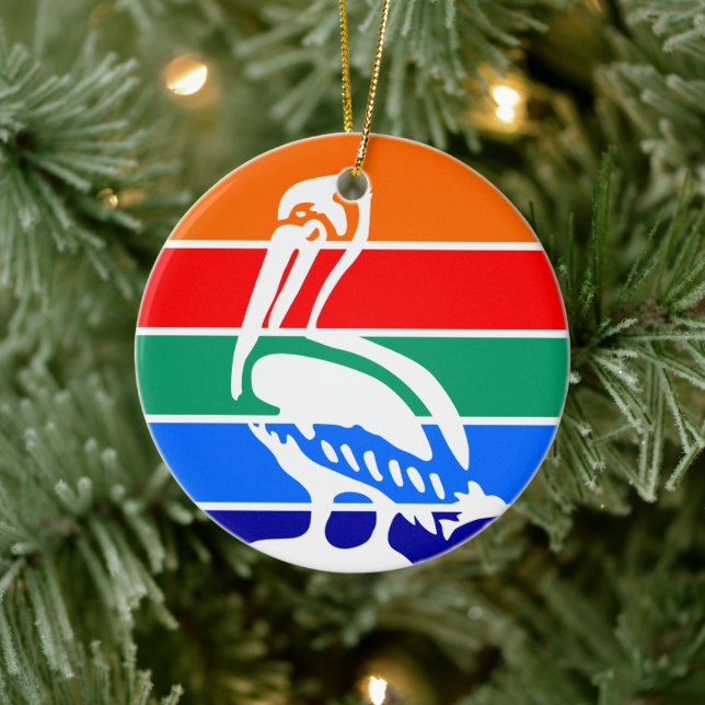 Ornament mit der Fahne von St. Petersburg (Baum)
