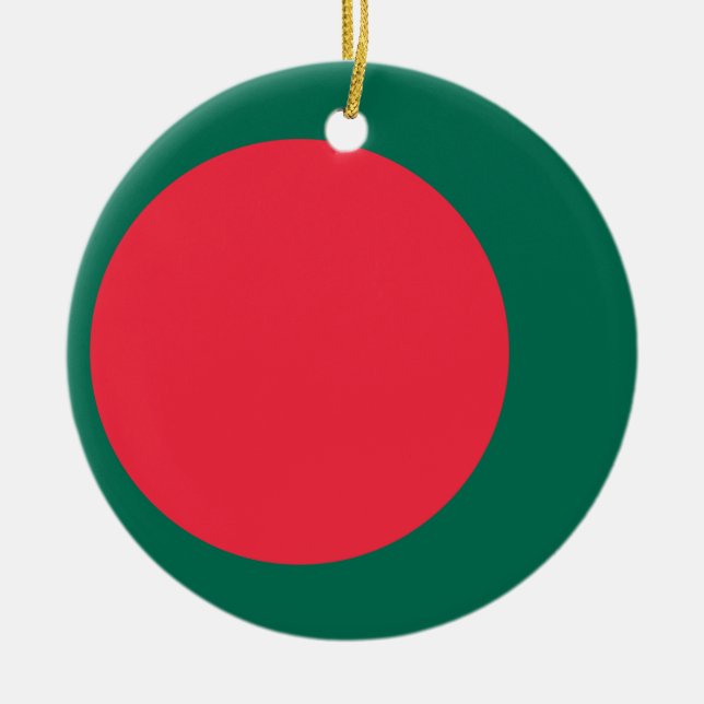 Ornament mit der Flagge Bangladeschs (Vorne)
