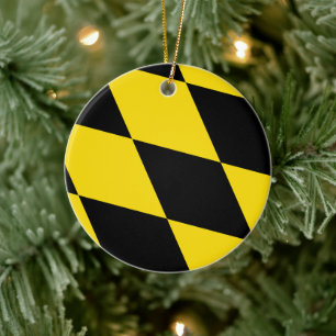 Ornament mit der Flagge Münchens, Deutschland