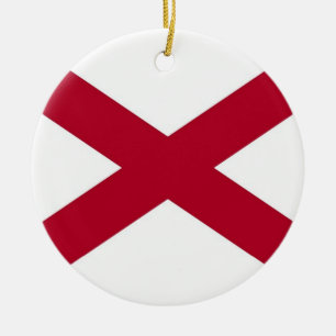 Ornament mit der Flagge von Alabama